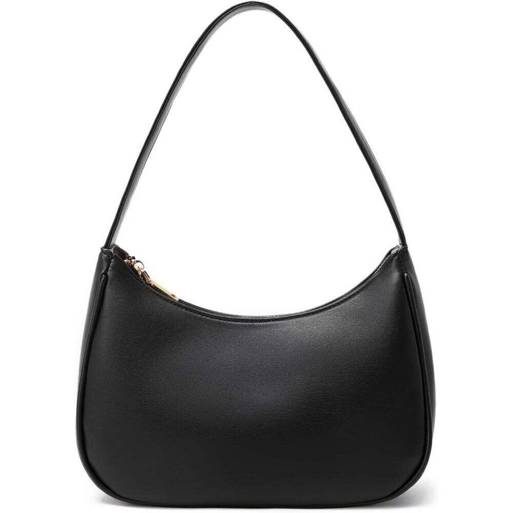Women Shoulder Bag PU Leather Mini Hobo Tote with Zipper Closure